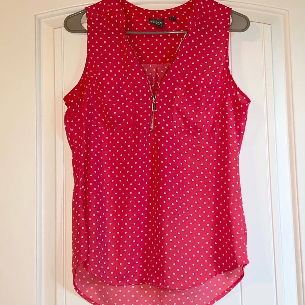 Womens half zip tank